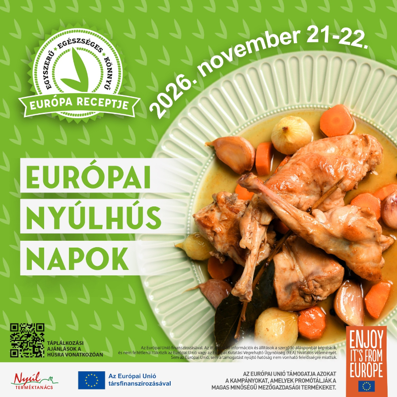 Novemberben ismét Európai Nyúlhús Napok. HOL Magazin 2026.